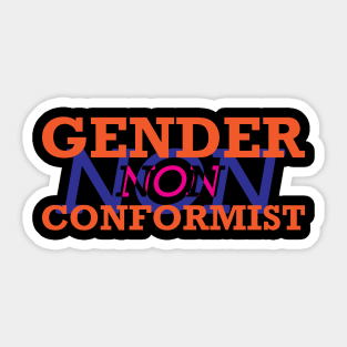 Geder non conformist Sticker